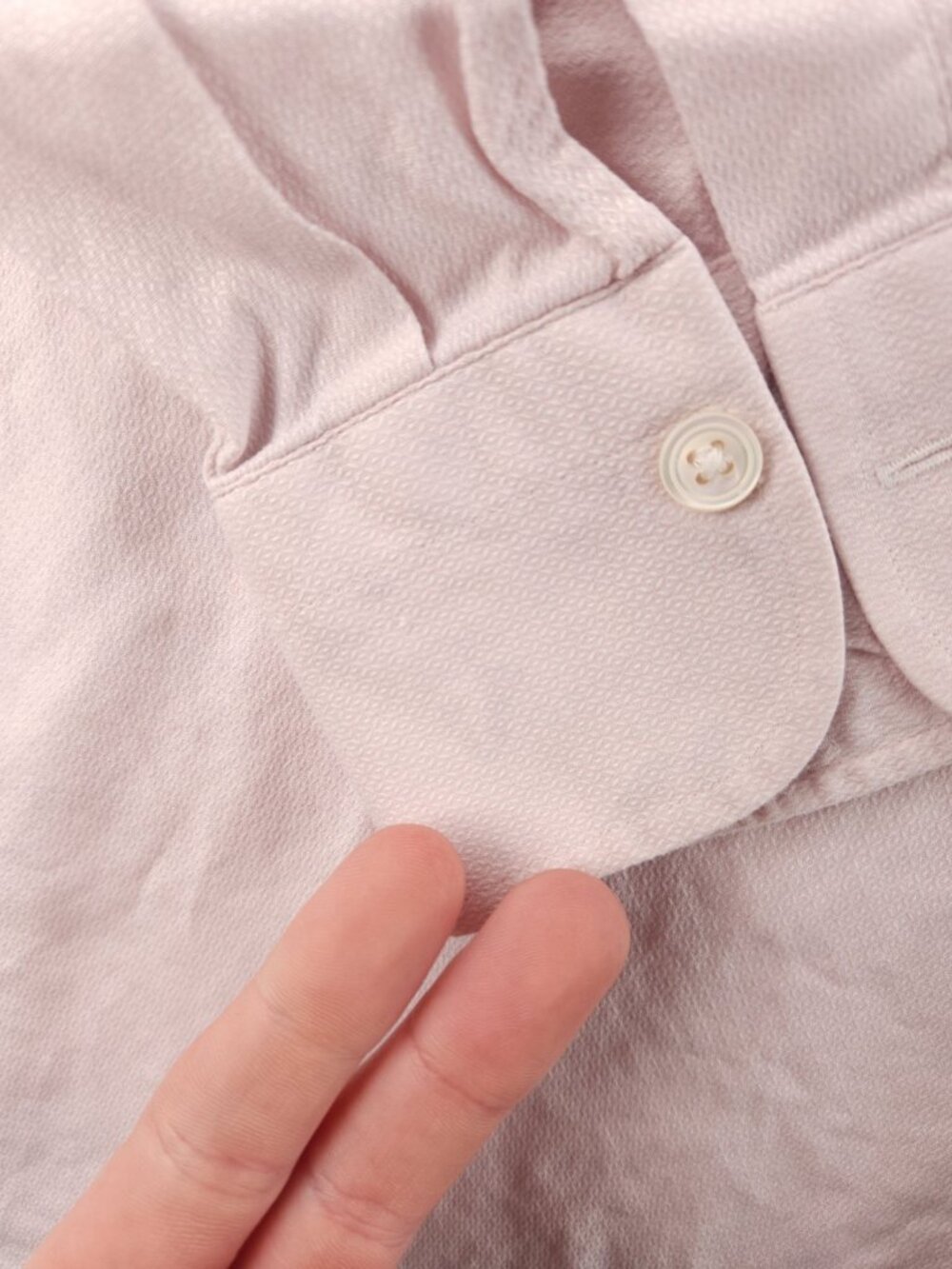 Ermenegildo Zegna Turkey Geometric 17.75 Cotton Pink Luxury Shirt Button Up Men - Picture 5 of 16